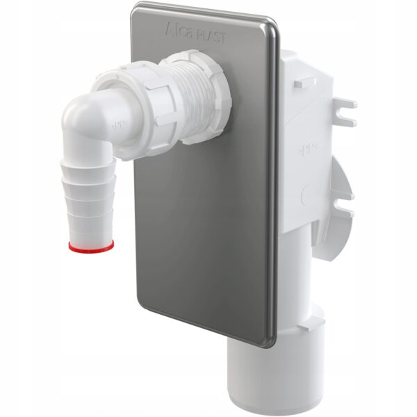 Syfon pralkowy podtynkowy nierdzewny (chrom)