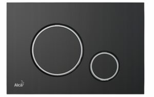 THIN - Przycisk sterujący do systemów podtynkowych czarny-mat/chrom połysk