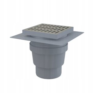 Kratka ściekowa ALCADRAIN APV13| 150×150 mm| Syfon mokry| Stal nierdzewna